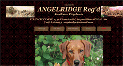 Desktop Screenshot of angelridgerhodesianridgebacks.com